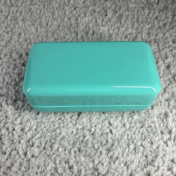 Tiffany & Co. Case Glasses Sunglasses 1837 Blue Protective Case Glass Wipe Lense - Picture 5 of 5